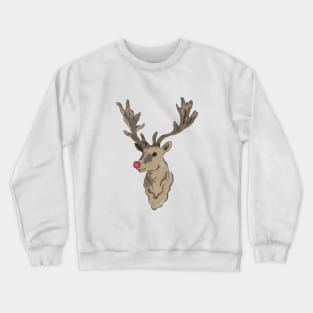 Red Nosed Reindeer Crewneck Sweatshirt